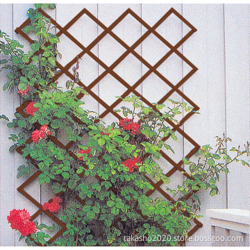 Wood expandable trellis 60x180 burnt brown